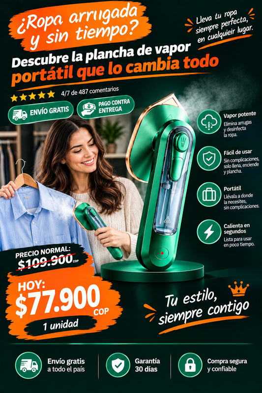 mini plancha a vapor Steamly
